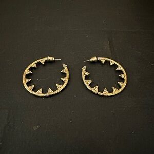 Gold-Tone Hoop Earrings